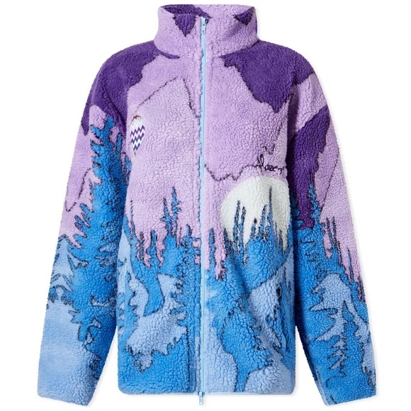 House of sunny anthropologie Mountains should be climbed fleece jacket XS - Picture 3 of 16